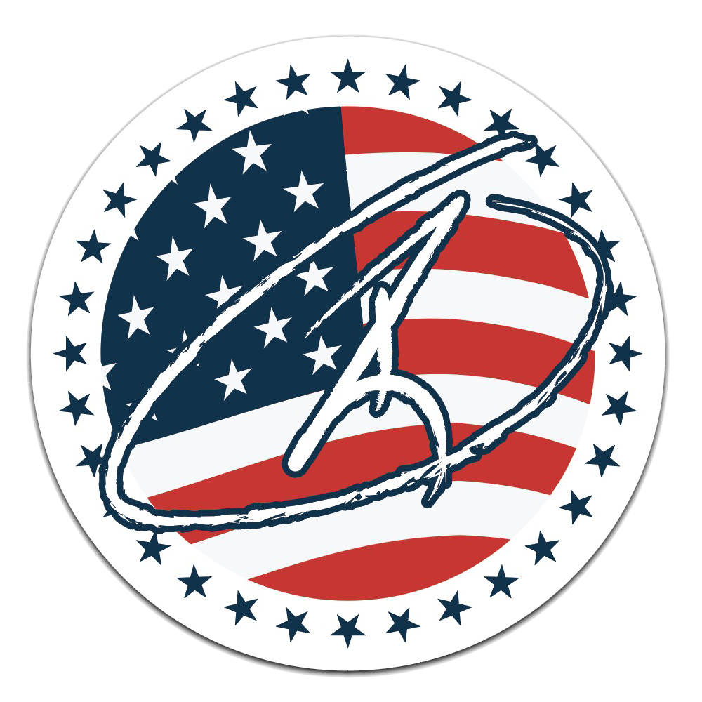 RJO signature flag sticker