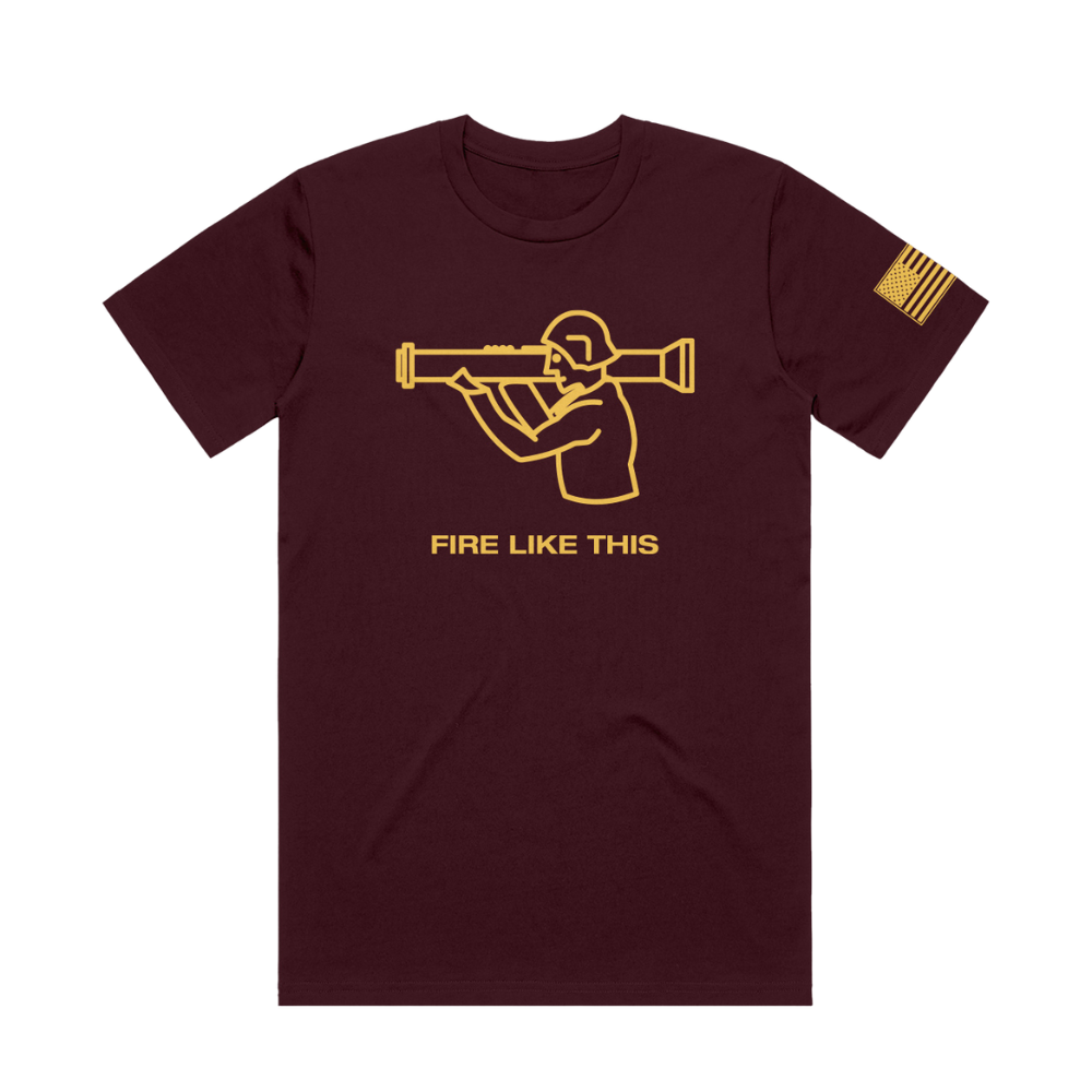 Fire Like This Maroon Tee
