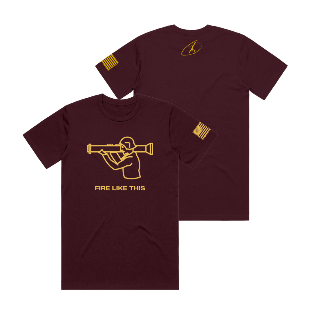 Fire Like This Maroon Tee