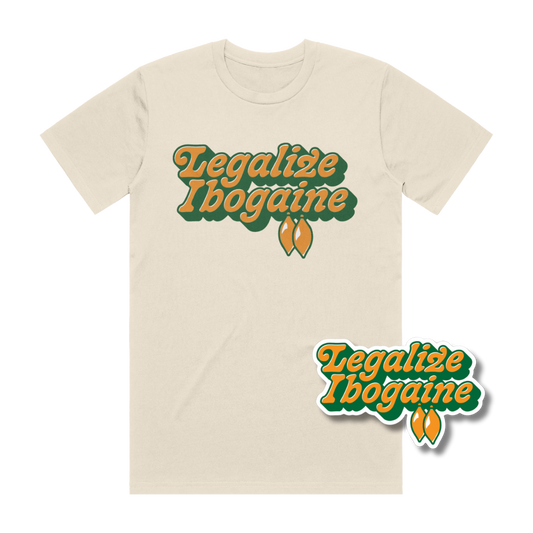 Legalize Ibogaine Tee + Sticker