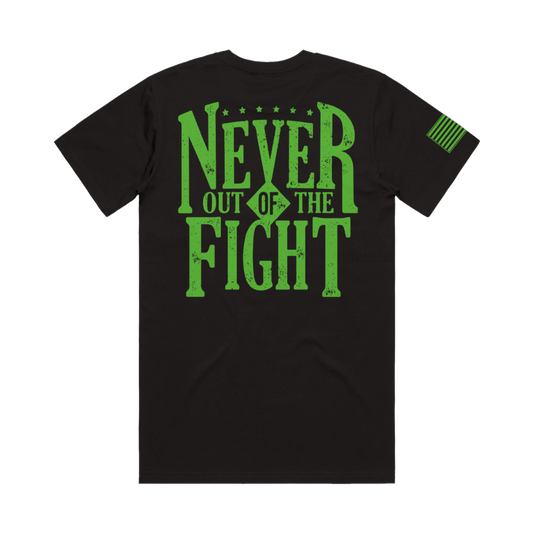 Never Out Of The Fight Tee - Green
