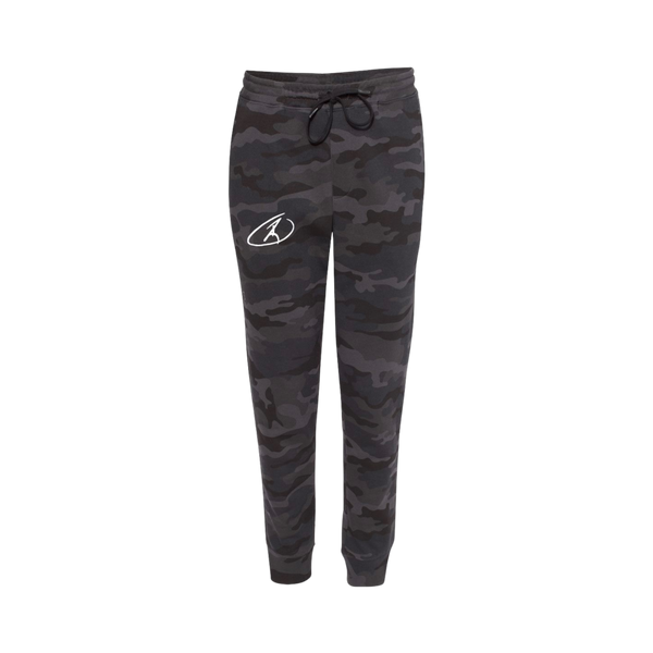 Front Toward Enemy Black Camo Sweatpants