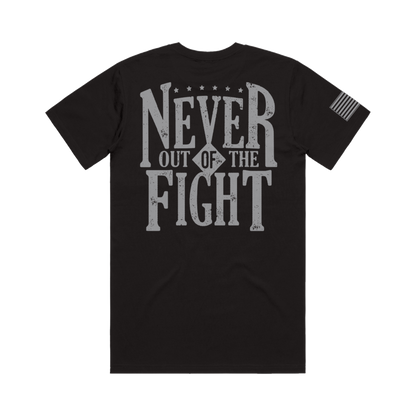 Never Out Of The Fight Tee - Grey