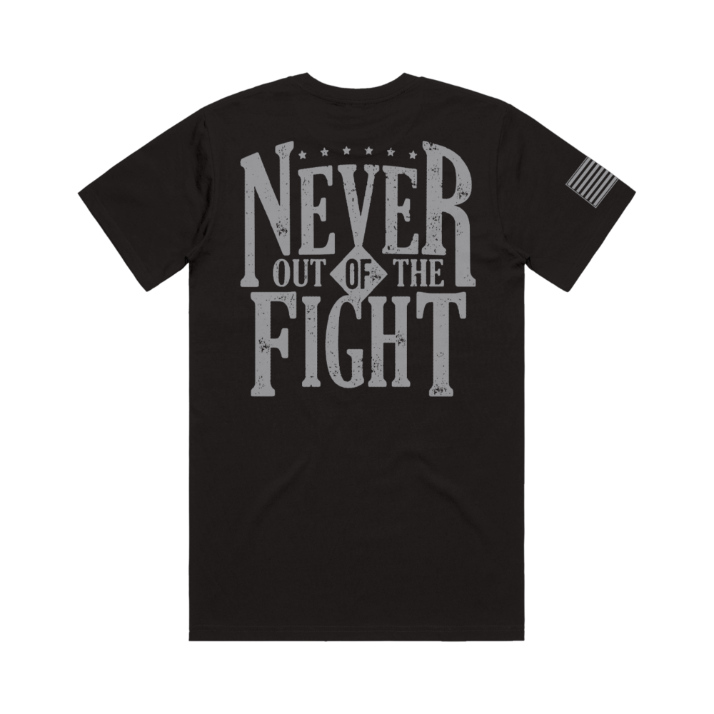 Never Out Of The Fight Tee - Grey