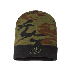 Camo RJO logo beanie