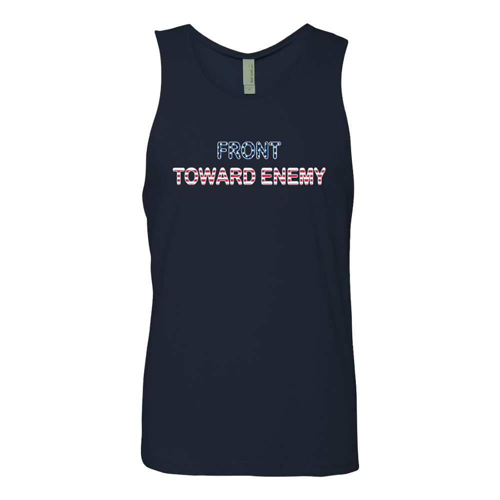 Front toward enemy flag text navy tank front RJO