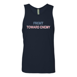 Front toward enemy flag text navy tank front RJO