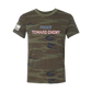 Front toward enemy flag texts camo tee front RJO