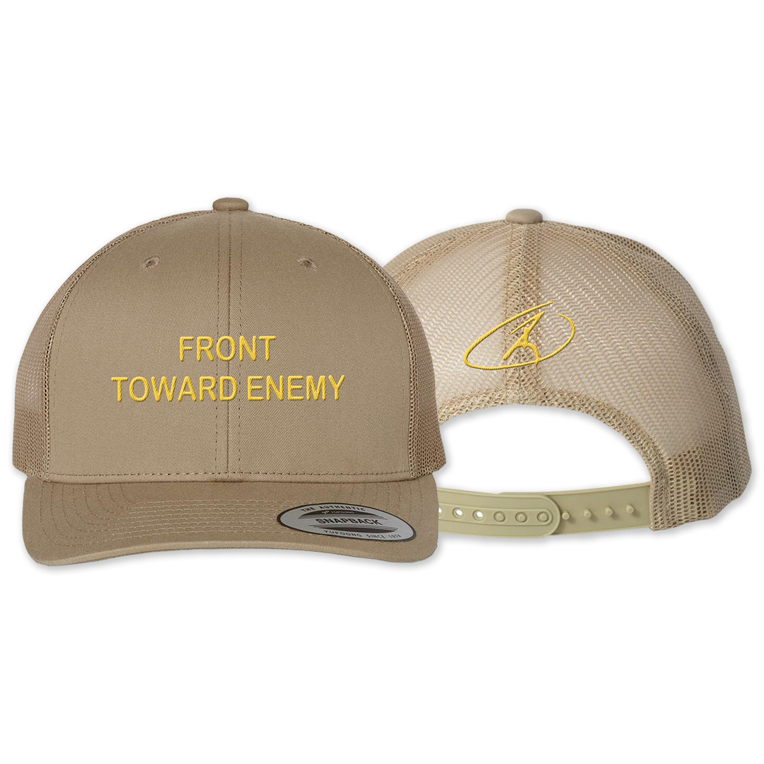 Front toward enemy khaki hat RJO