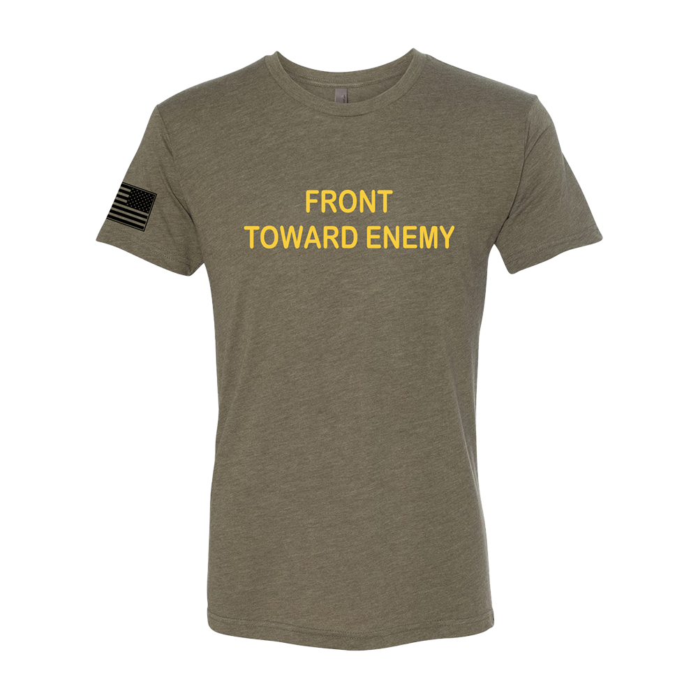 Front towards enemy green tee product shot front RJO