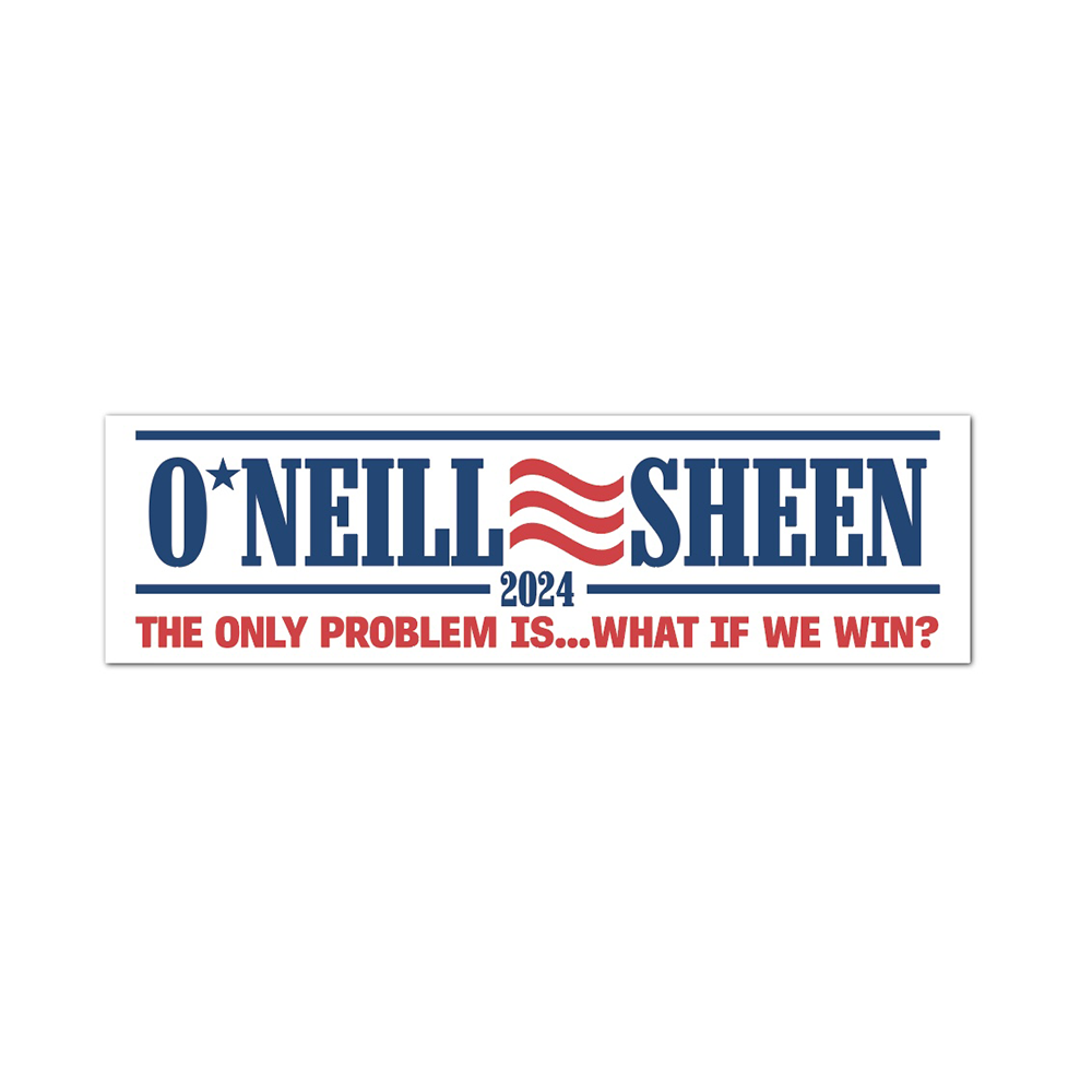 Robert J. O'Neill Charlie Sheen 2024 campaign bumper sticker RJO