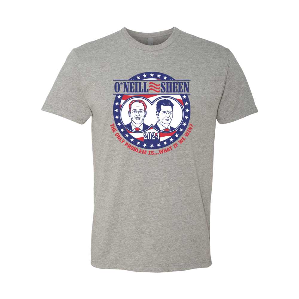 Robert J. O'Neill and Charlie Sheen 2024 campaign face tee RJO